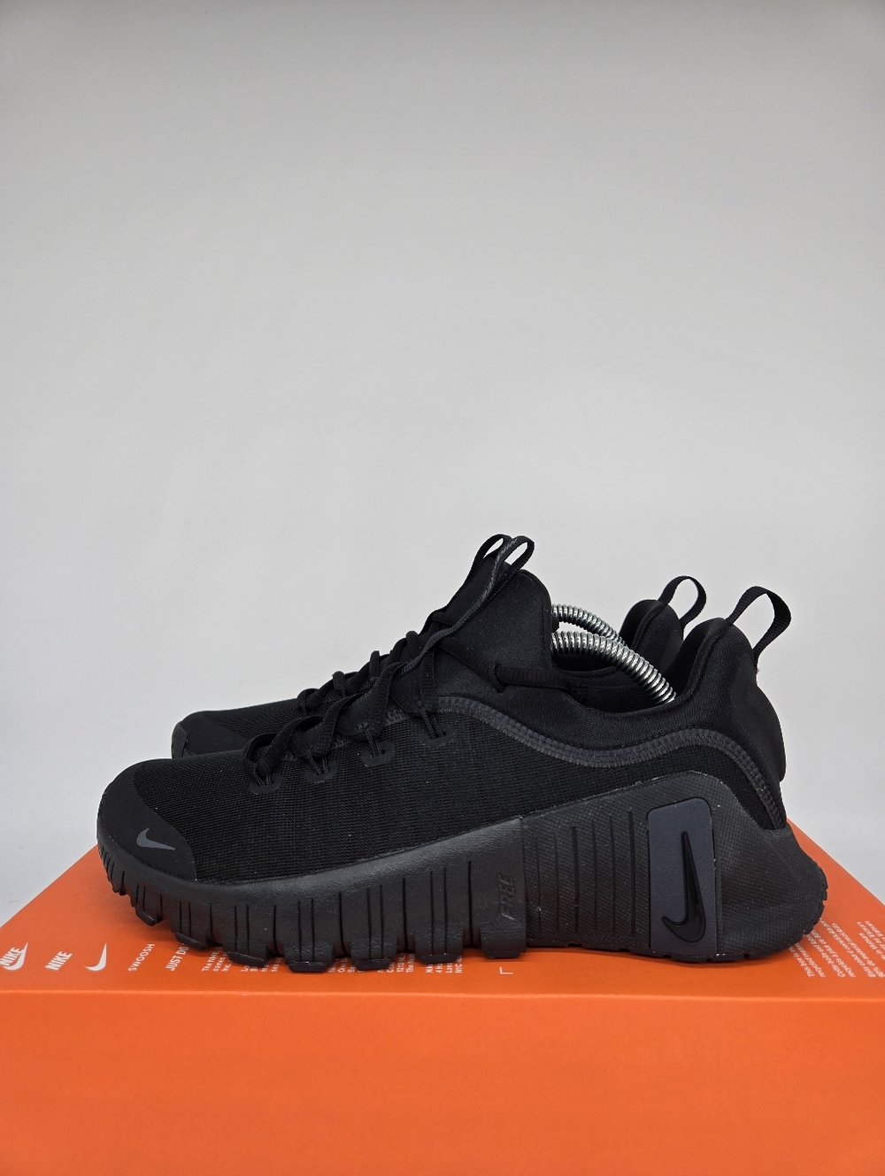 Nike Free Metcon 6 Black Anthracite Women's Workout Shoes Size 7.5 New